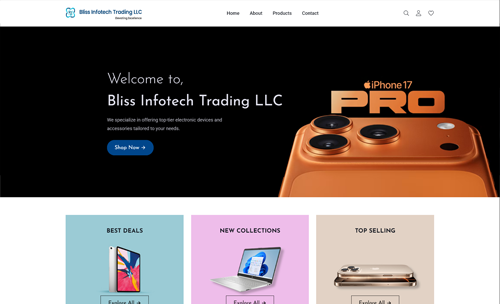 iWeb Showcase Image with Cool Background abstract design